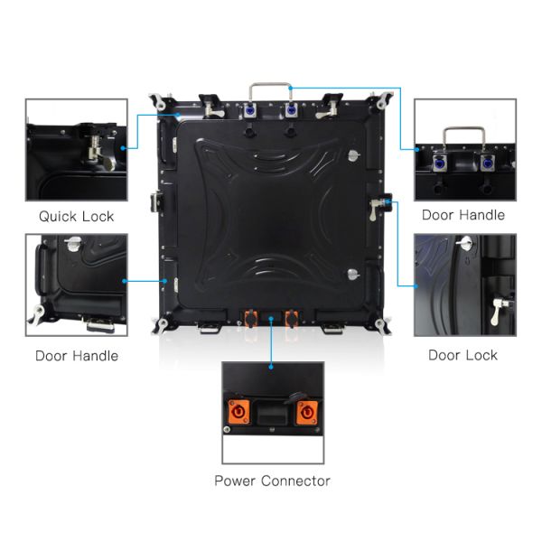 576*576mm P3 Led Screen , Front Maintenance Led Display 16S/32S Scanning