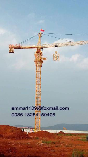 Quality 50m Working Jib QTZ63 Tower Crane with 2.5m Block type Mast Section Easy to Install for sale