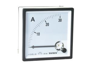 China 96 * 96 Moving Iron Instrument Analogue Panel Meters , AC Ammeter / Current Meter wholesale