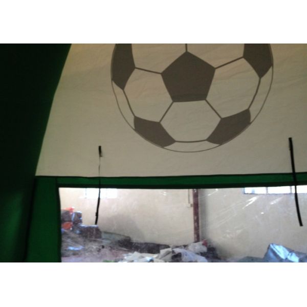 Green Footable Inflatable Event Tent Digitally Printed Wind Resistant Safe Nontoxic