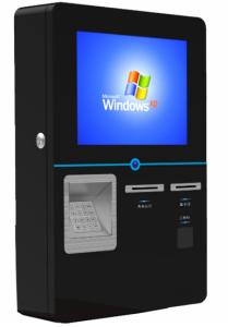 Dual Core Self Service Kiosk POS System With Barcode Scanning Function And Card Reader