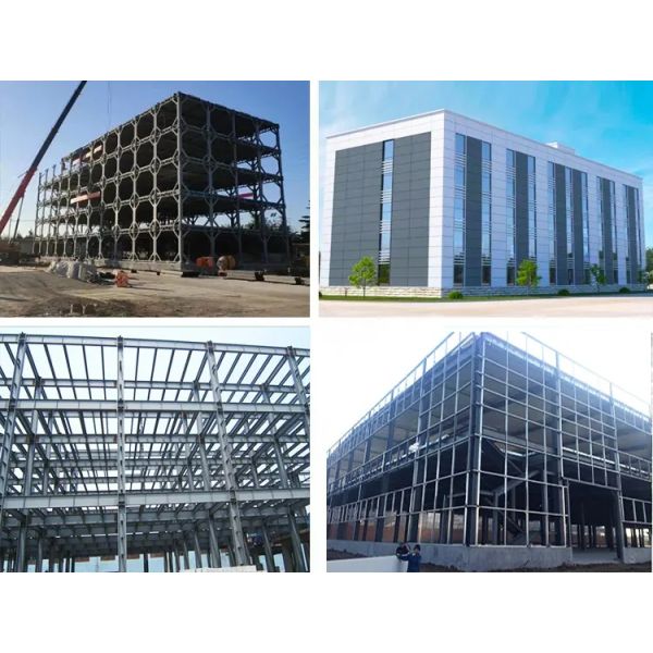 Q235B Steel Frame Prefabricated Multi Storey Building Painted / Galvanized Surfacement