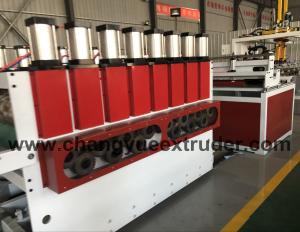 China Automatic PVC / WPC Board Machine With Weg / Siemens Motor For 1220mm Sheet on sale