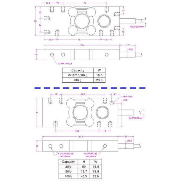 6kg dosing machine load cell