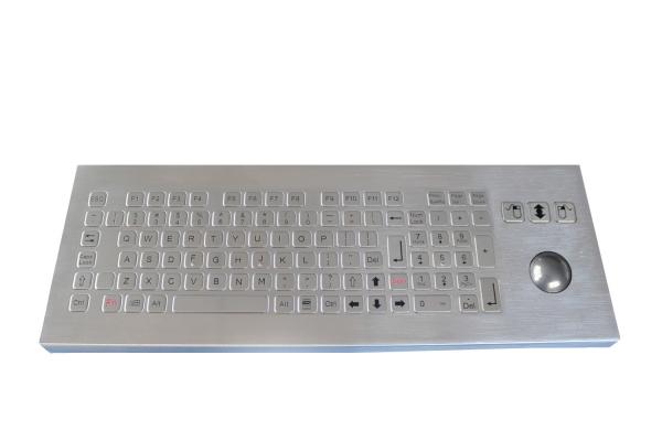 Quality IP65  industrial Metal Keyboard with numeric keys with trackball for sale
