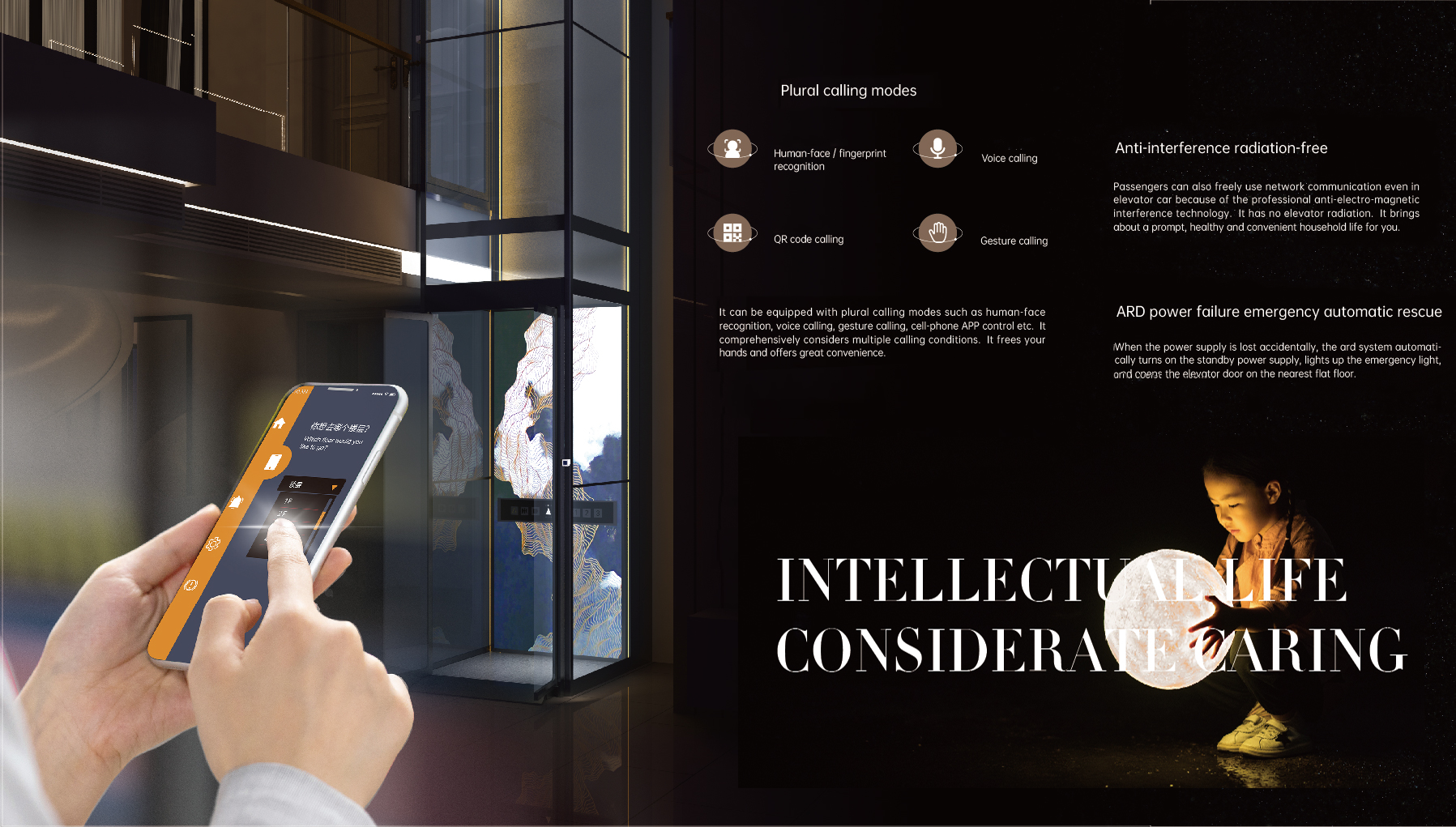 Small Traction Type Home Monarch Villa Lift Stainless Steel Private Building Elevator