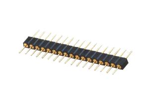 China 17 Pin Single Row Female Header 180 Degree Type Environmental Protection wholesale