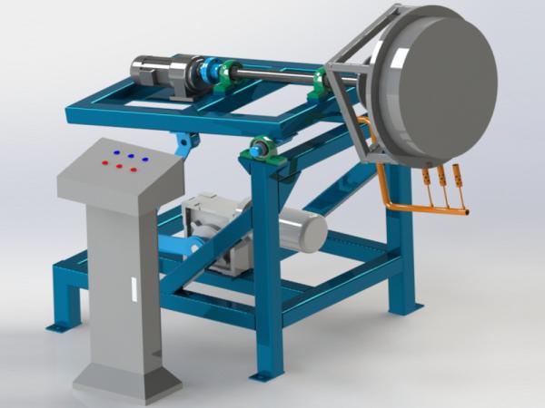 Quality Water Storage Bucket Rock And Roll Rotational Moulding Machine For Plastic Hollow Products for sale