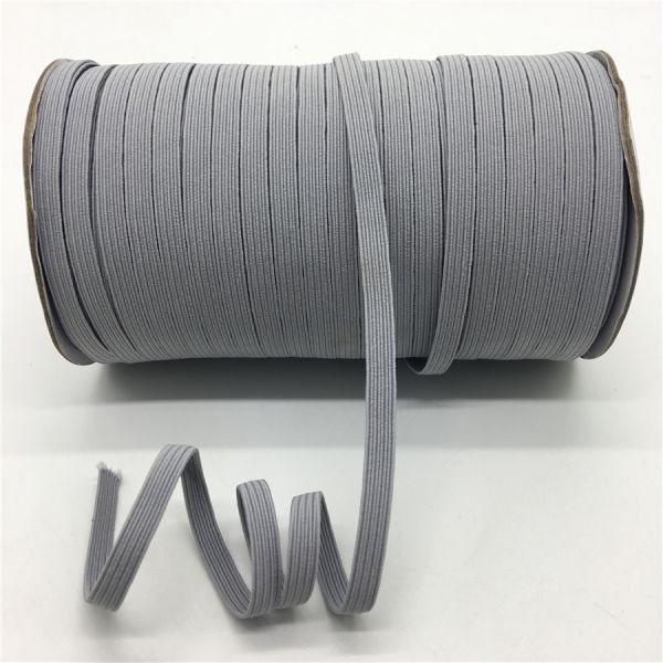 Wholesale flat elastic cord for note book roll packing colorful elastic band tape