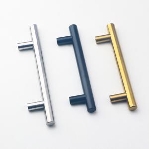 China SS201 SS304 Furniture Hardware Replacement Parts T Bar Cabinet Handles 64mm dia wholesale