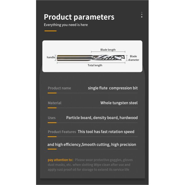 Hot Selling in China 1F up and Down Cutting Spiral Compression End Mill for CNC Milling Cutter