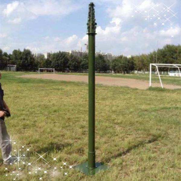Quality Guyed Lightweight Push Up 18M Aluminium Telescopic Mast for sale