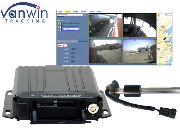 Quality 1080P 4G Live Video Streaming Dual SD Card Mobile DVR Fleet Management Fuel Monitoring for sale
