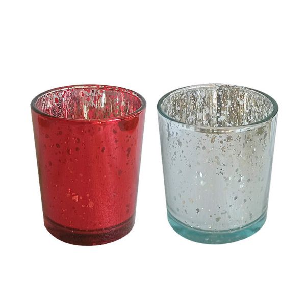 B2B Electroplated Christmas Candle Jars: Bulk Order, Custom Design, Shatter-Resistant for Candle Brands