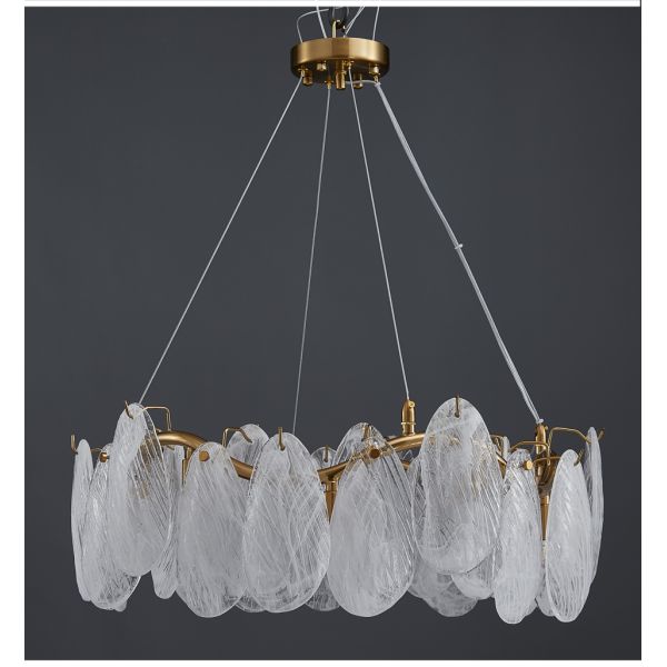 Modern living room chandelier smoke gray crystal glass chandeliers(WH-CY-210)