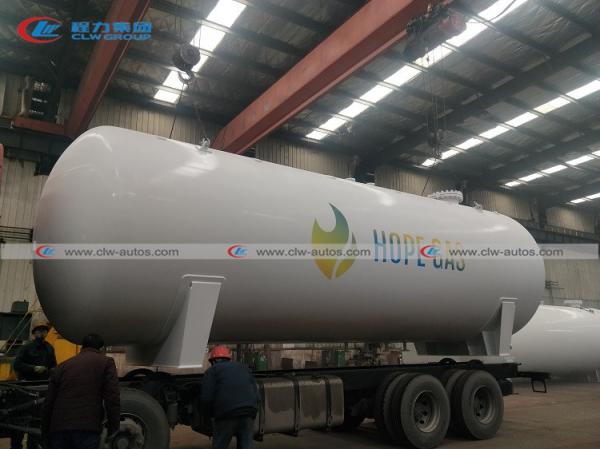Quality ASME Q345R Carbon Steel LPG Gas Storage Tank 50000L 25MT DN2700mm Diameter Head 16mm for sale