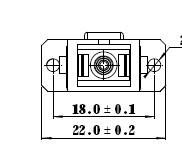 Rectangle E2000 Female Hybrid Fiber Sc To Lc Adapter