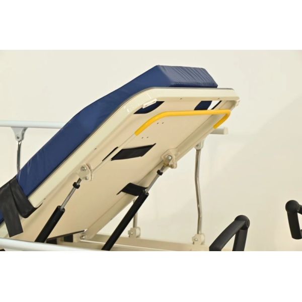 Hydraulic ICU Medical Transport Stretcher Adjustable Backrest Leg Rest X-Ray Compatible