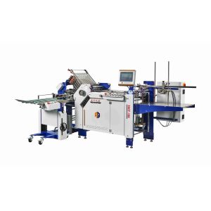 China AOQI Leaflet Paper Folding Machine with Cross Fold Knife for Folded Inserts on sale
