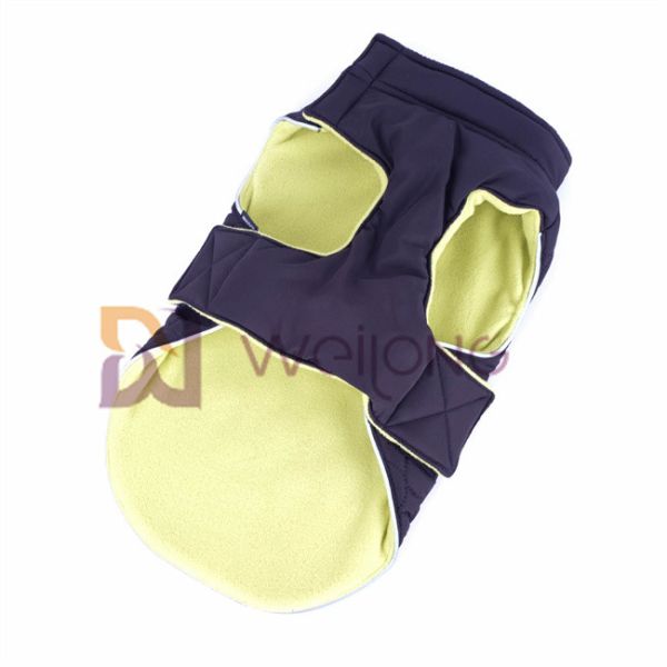 Autumn / Winter Quilting Dog Snow Jacket Customized WMT Reflective Dog Coat