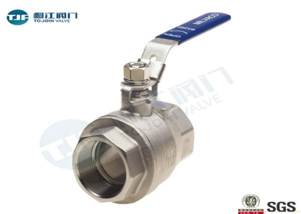 Quality Standard 2 Piece Full Port Ball Valve ASTM A216 With NPT Connection for sale