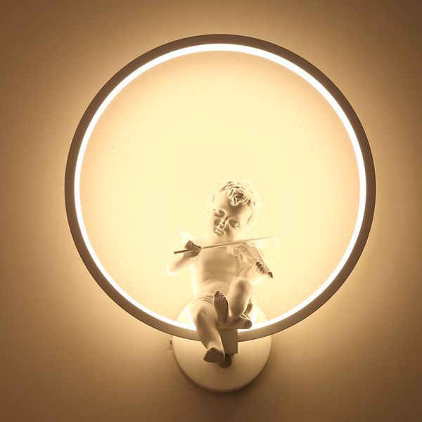 Round Angel Aluminum Decorative Interior Living Room Dining Room angel wall lamp (WH-VR-18)