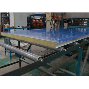 China A1 Grade Wall Roof Ceiling Rock Wool Sandwich Panel on sale