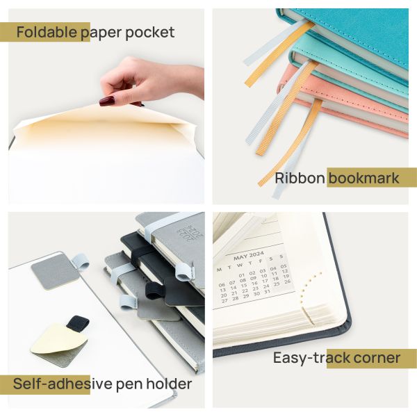 OEM ODM Medium Academic Planner Personalized 80GSM Paper Material