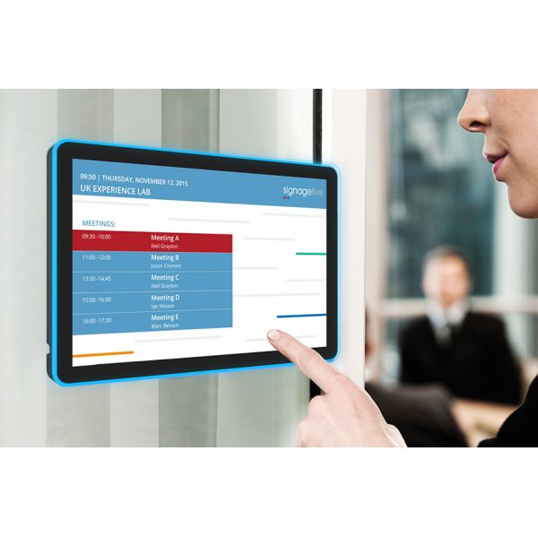 10.1Inch RK3288 NFC POE Wall Mounted Touch Screen Conference Tablet With LED Light Bar