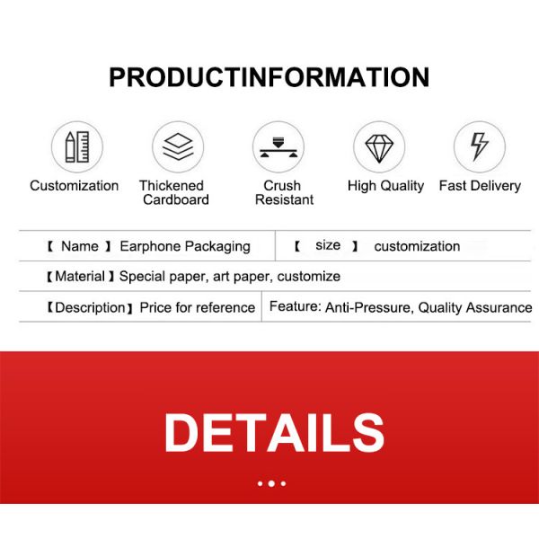 Pantone Paper Cardboard Screen Protector Packaging For Electronic Products