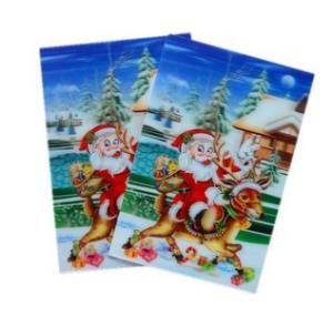 China PLASTIC LENTICULAR cheap lenticular animated printing pet 3d cards wholesale