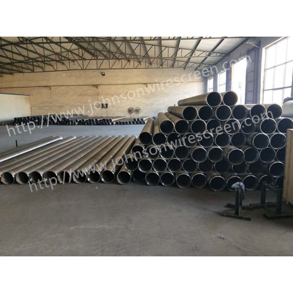 Stainless Steel 304l Johnson Vee Wire Screen , Deep Well Wound Screen 35kg / Meter