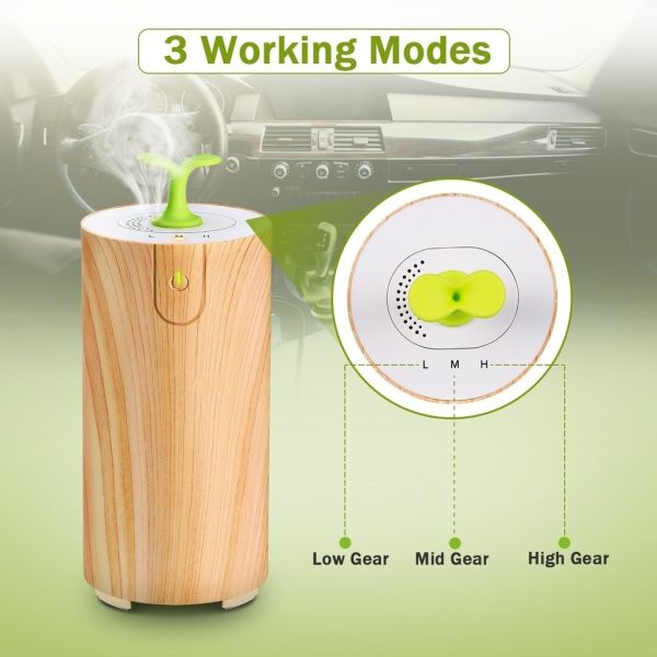 Light Wood Grain Portable USB Scent Nebulizer
