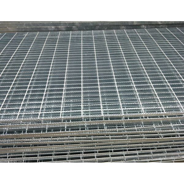 SS316 Hot Dipped Galvanized Serrated Bar Grating Slip Proof For Drainage Covers