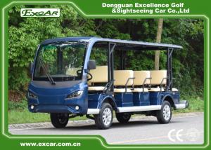 China EXCAR 14 seater green Electric Sightseeing Bus mini tour bus china new electric bus for sale wholesale
