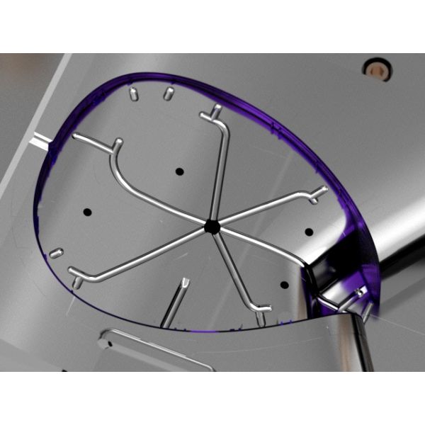 400mm Transparent Shell 1x1 Cold Runner Two Plate Mold No.19014-B