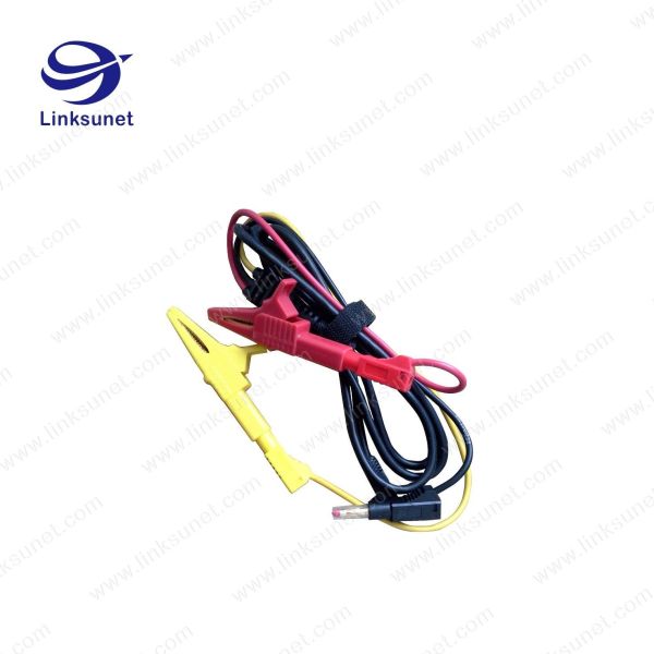 Alligator Clip Injection Wiring Harness UL94 - V0 PVC Material 4.0MM PIN