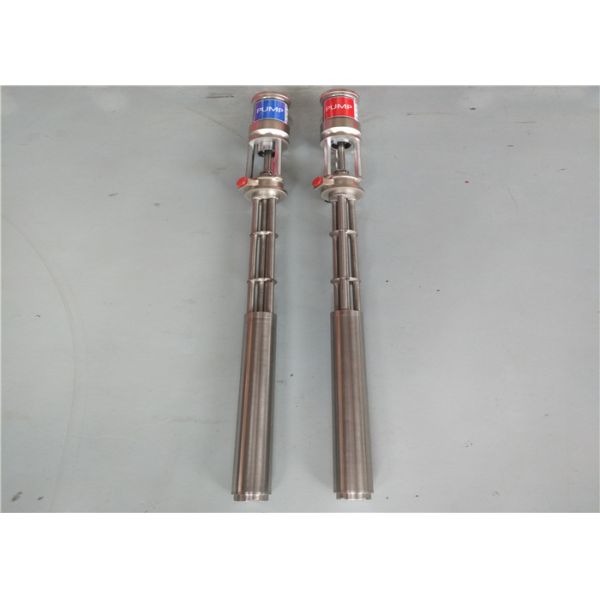 Efficient Pneumatic Piston Pump , PU Feeding Fluid Hand Pump For Corrosive Liquids