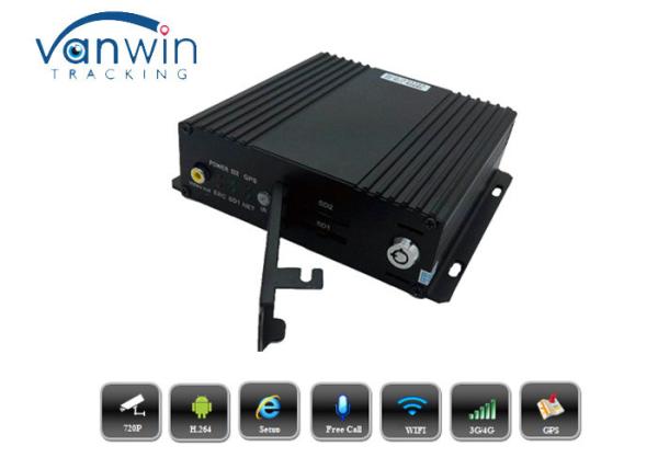 Quality 4CH mobile dvr sd card video recorder with 4 Mini cameras, WIFI Auto Download for sale
