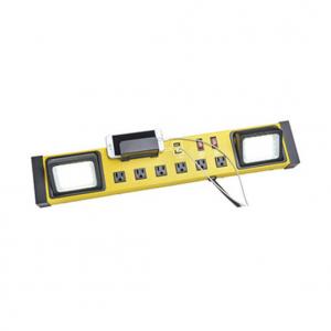 China 6 outlet Power Strip and Extension Socket With Circuit Breaker 2 Type C Outdoor Light 2*10W 500 Lumin wholesale