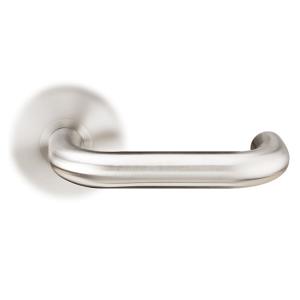 China Stainless Steel Fire Door Lever Handle EN1906 and EN1634 Satin Finish on sale