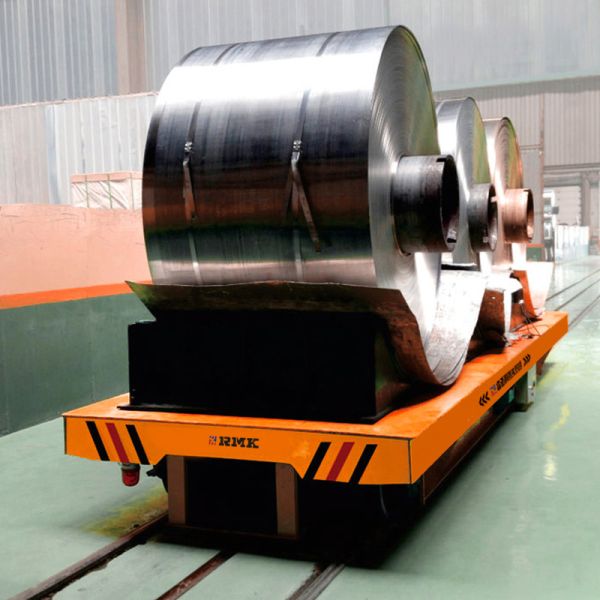 Heavy Load Mold Transfer Car , 20 Tons Motorized Transfer Trolley Move On Railway