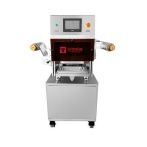 China 2000W 110V Vacuum Skin Packaging Machine In MAP Sealed Food Tray Packaging For Prolonging Food Shelf Life wholesale