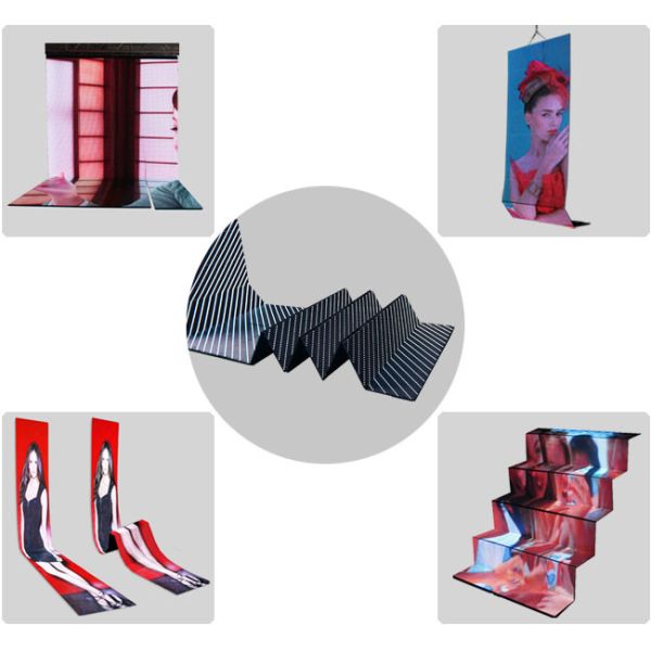 IP54 Outdoor Billboard LED Display Flexible Video Wall Screens 10000Hrs Life time