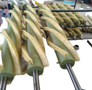 China Textile Printing And Dyeing Equipment Spiral Brush Roller Singeing Machine Brush wholesale