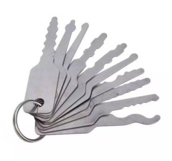 Quality Universal Trial Keys for locksmith custom lock pick set tool lock picking 10 Both sides for sale
