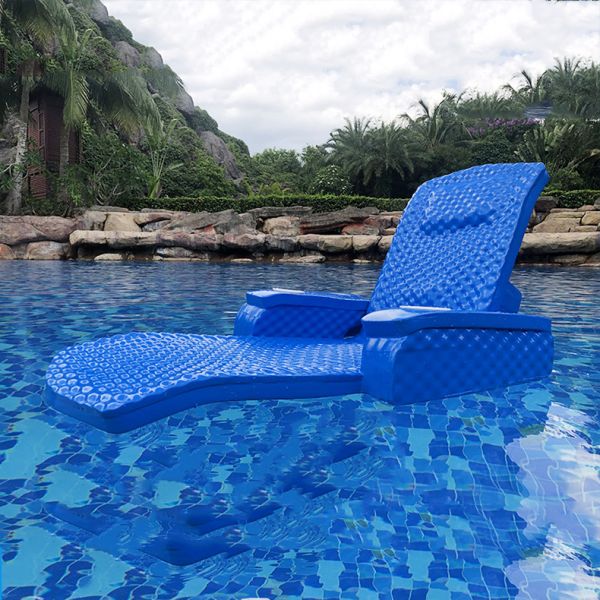 Foam Cushion Swimming Pool Floating Chaise Lounger