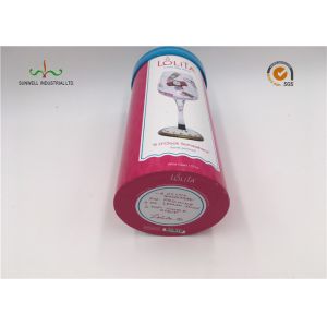 Glass Packaging Cardboard Cylinder Tubes Eco Friendy 157G Coated Paper