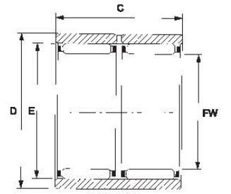 High Speed Heavy Duty Roller Bearings Needle Roller Clutch Bearing 8482102000