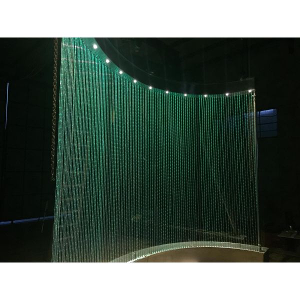 Indoor Interactive Words Pic Show Programmable Water Curtain